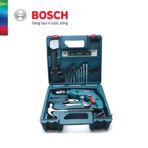 Máy khoan động lực Bosch GSB 550 + bộ phụ kiện 19 món