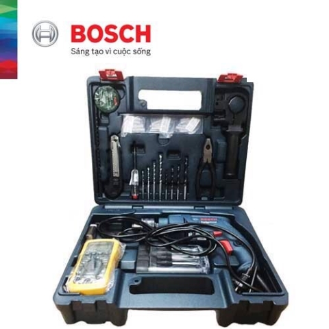 Máy khoan động lực Bosch GSB 550 + bộ phụ kiện 80 món