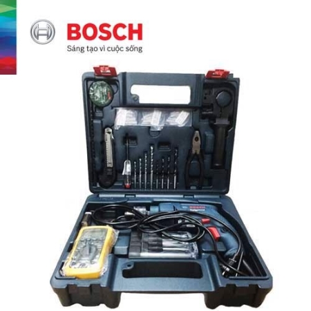 Máy khoan động lực Bosch GSB 550 + bộ phụ kiện 80 món_10