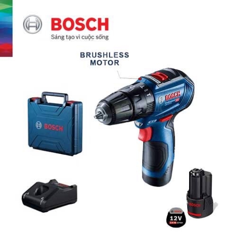 Máy khoan pin Bosch GSB 12V-30 (Set 2x2Ah) Brushless